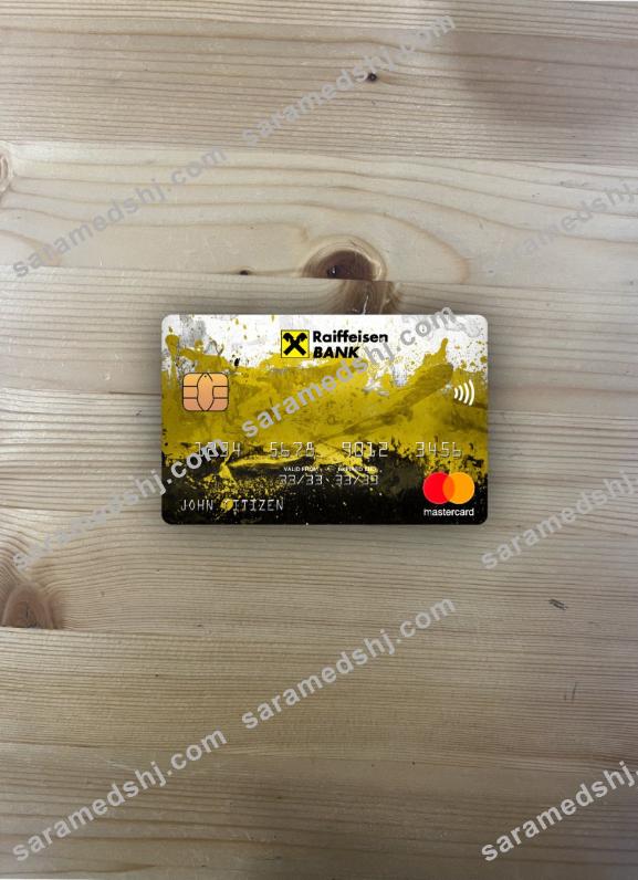 Romania Raiffeisen bank mastercard photolook front